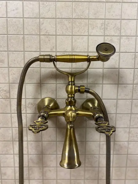 Смеситель с изливом для хамама латунный Османский, цвет бронза, 40