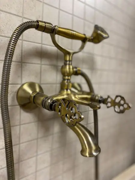 Смеситель с изливом для хамама латунный Османский, цвет бронза, 40