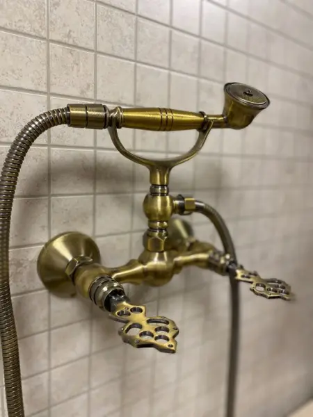 Смеситель для хамама латунный Османский, цвет бронза, 49/148