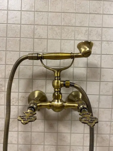 Смеситель для хамама латунный Османский, цвет бронза, 49/148